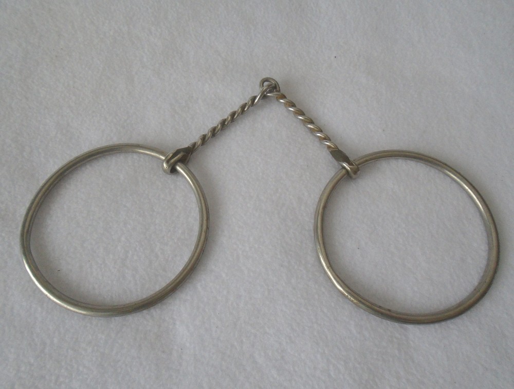 Top QUALITY Handmade Thin TWISTED Mouth Loose Ring Snaffle BIT~Horse Training