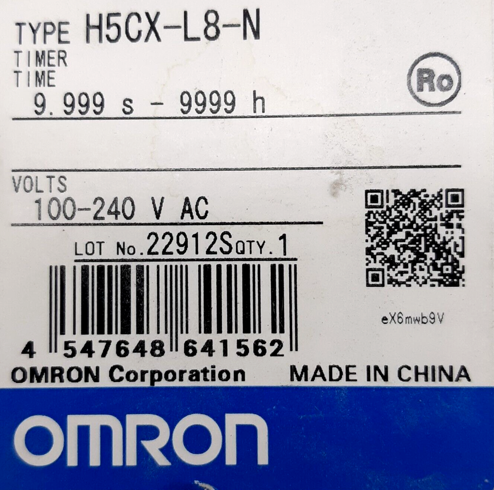Omron H5CX-L8-N 100-240VAC Digital Timer