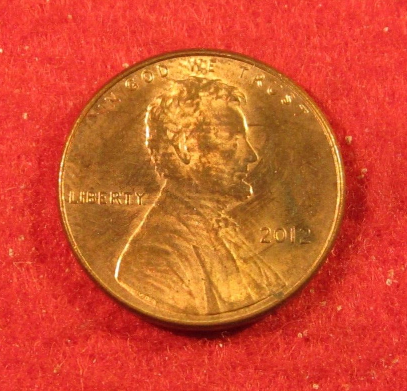 2012 (P) Lincoln Shield Cent/Penny - Ender - Toned - Uncirculated