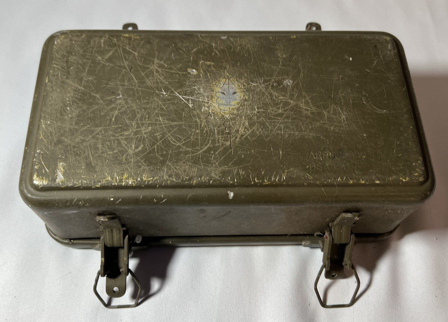 Vintage U.S. Military First Aid Case Empty Olive Drab 1960s–70s Cold War Era