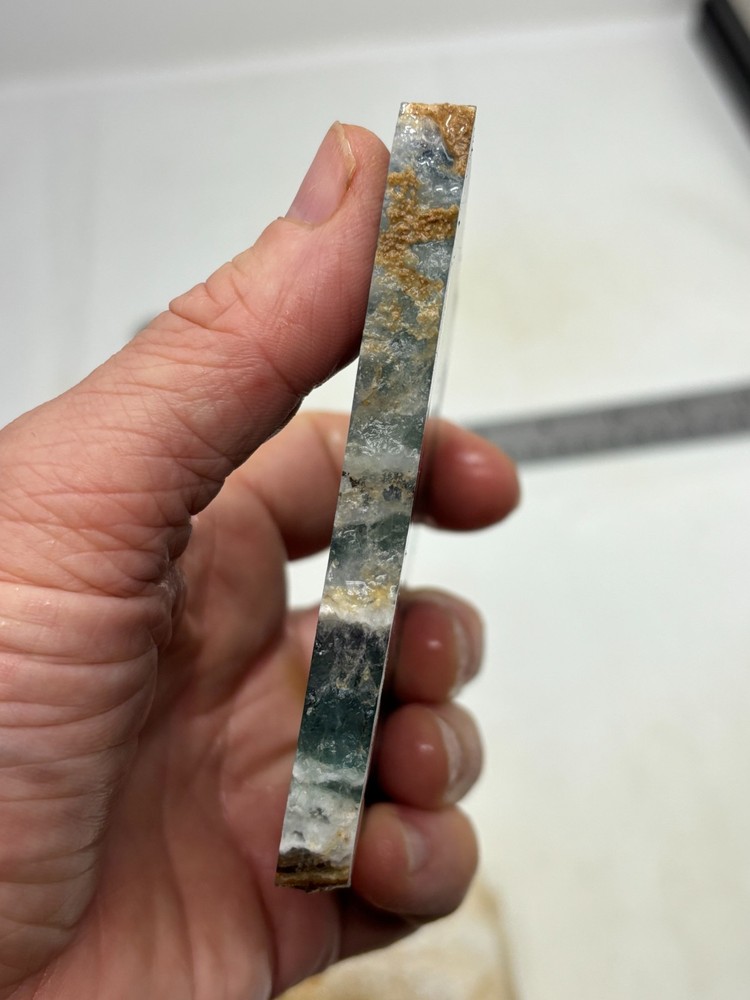 Fluorite slab Cabbing Lapidary Combo Ship Avail