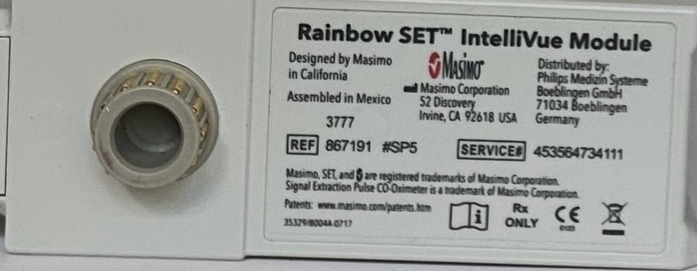 Masimo Rainbow SET IntelliVue SpO2 Module