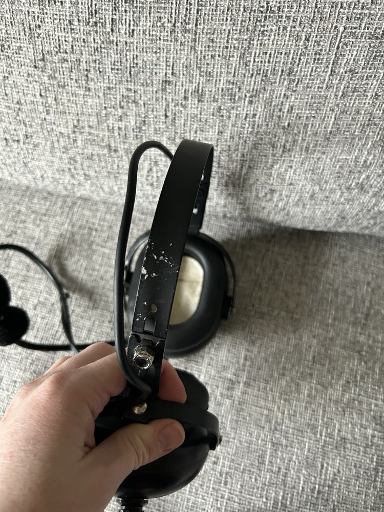 FLIGHTCOM BLACKHAWK 5DX AVIATION HEADSET NICE CONDITION