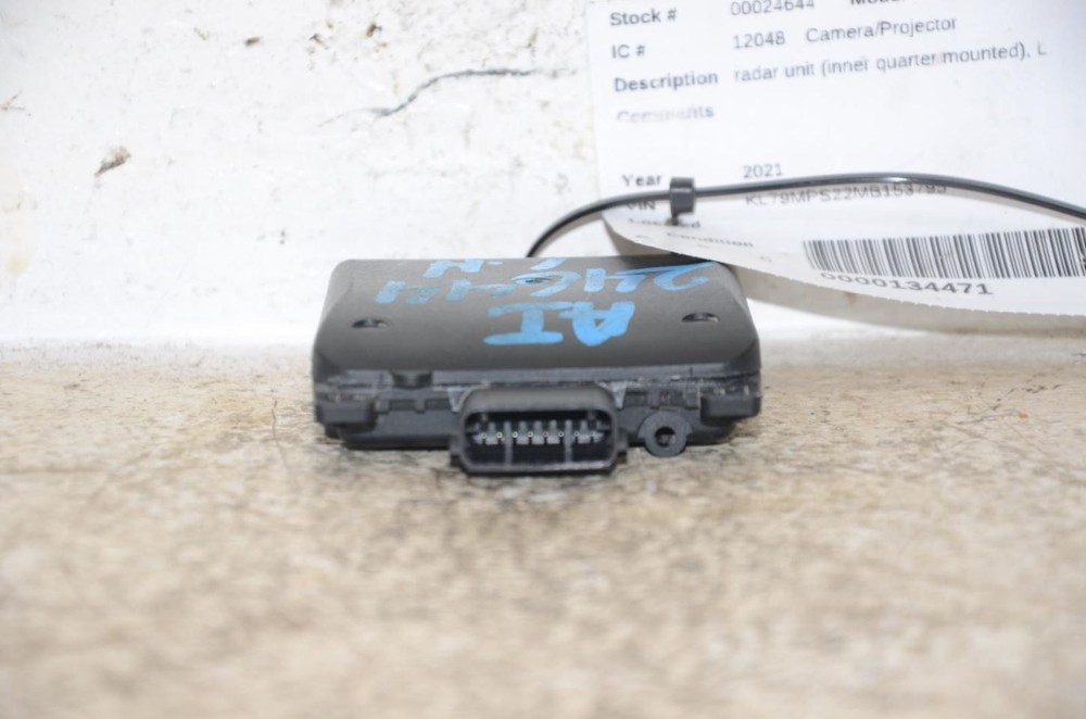 2021 CHEVY TRAILBLAZER Rear Side Object Sensing Alert Module LEFT DRIVER 888294