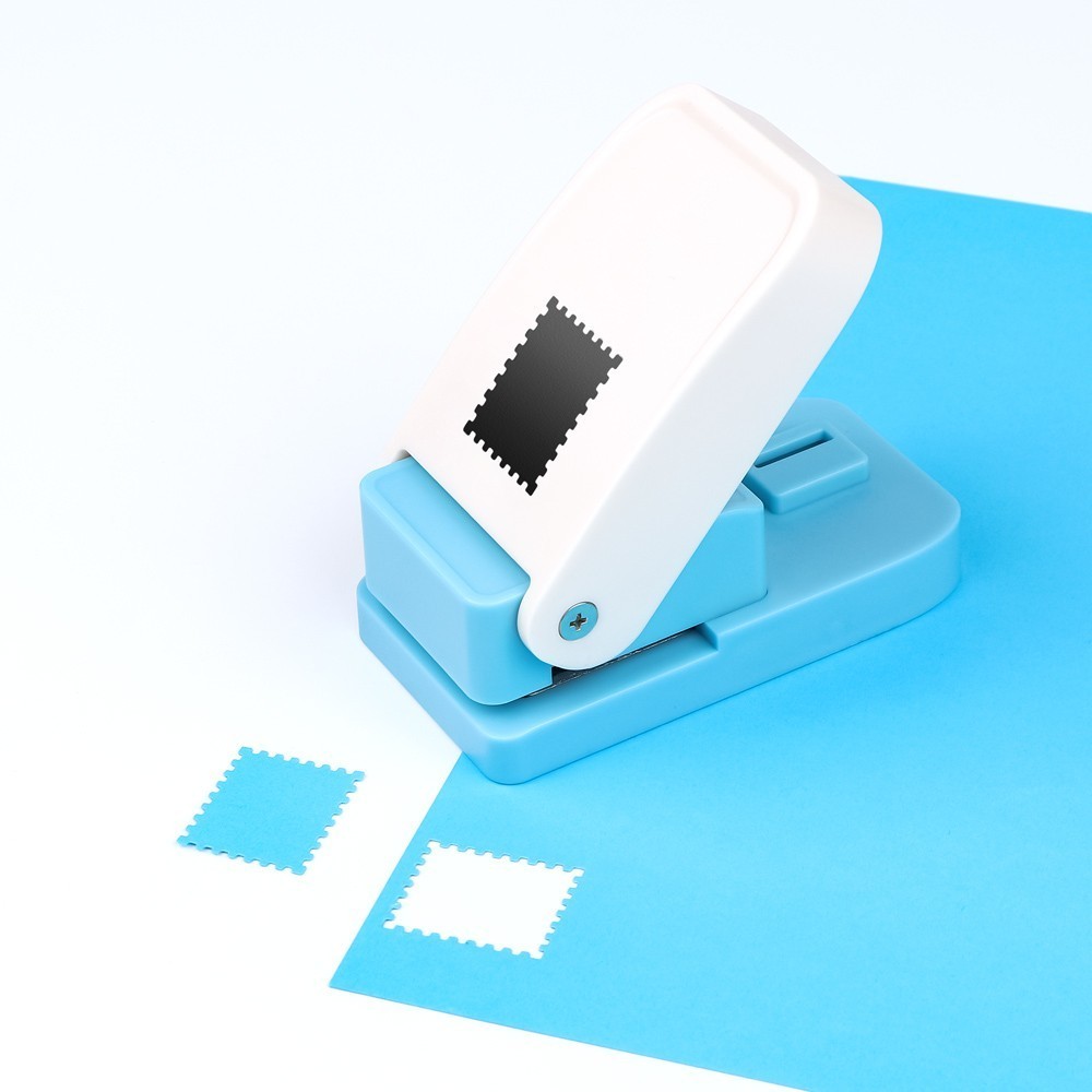 1X0.8inch Rectangular Postage Stamp Punch for Paper Crafting Scrapbooking DIY
