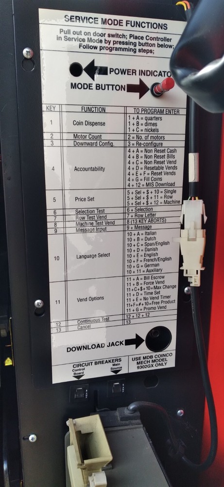 USI 3053 - MDB - Snack vending machine 24 selection