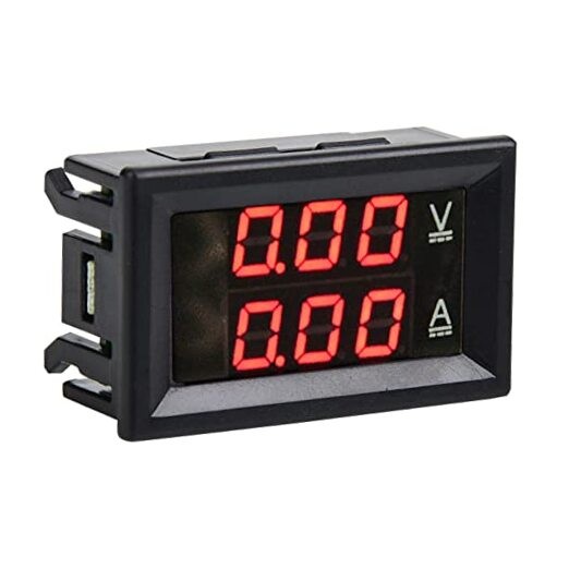Digital Voltmeter Ammeter, 3 Digit DC 0-100V 50A/10A Voltmeter Ammeter LED