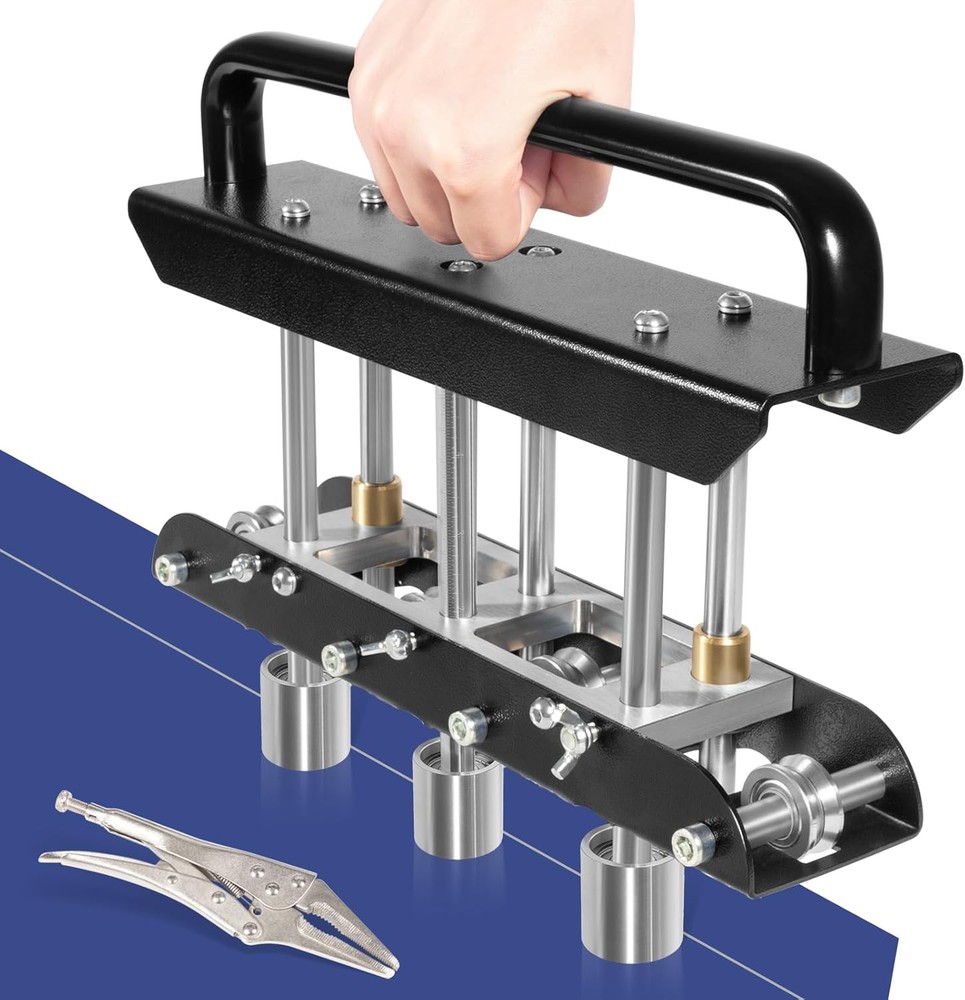 ER3 Three-Station Edge Roller Bender, Large Radius Sheet Metal Bead Roller Bend