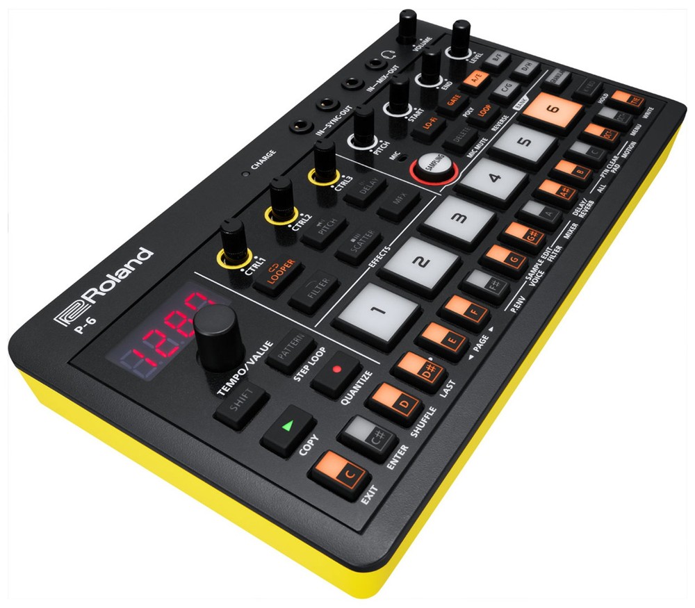 Roland AIRA Compact P-6 Creative Sampler w/ Audio Cable