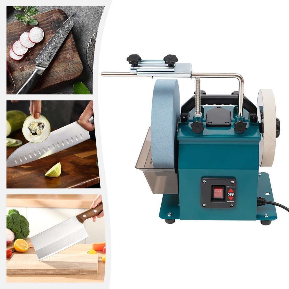 Electric Knife Sharpener Water-cooled Grinding Device &10" Sharpening Stone