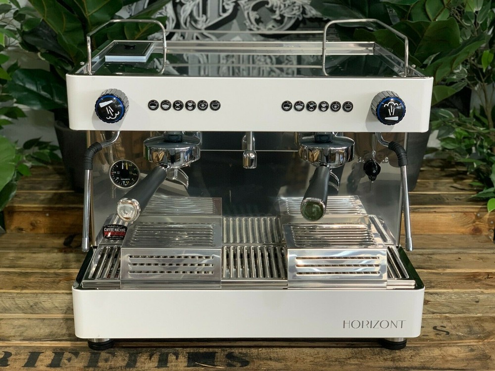 FUTURETE HORIZONT COMPACT 2 GROUP NEW WHITE TANKED ESPRESSO COFFEE MACHINE CAFE