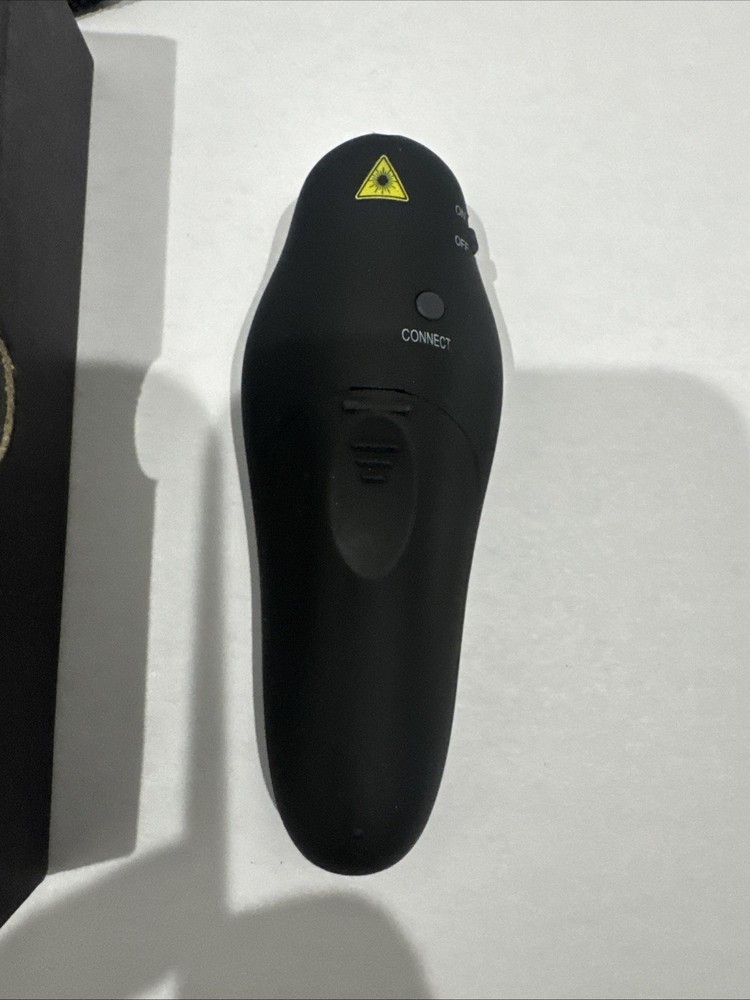 Beboncool Black Wireless Presenter 2.4GHz Ergonomic Button D100-US
