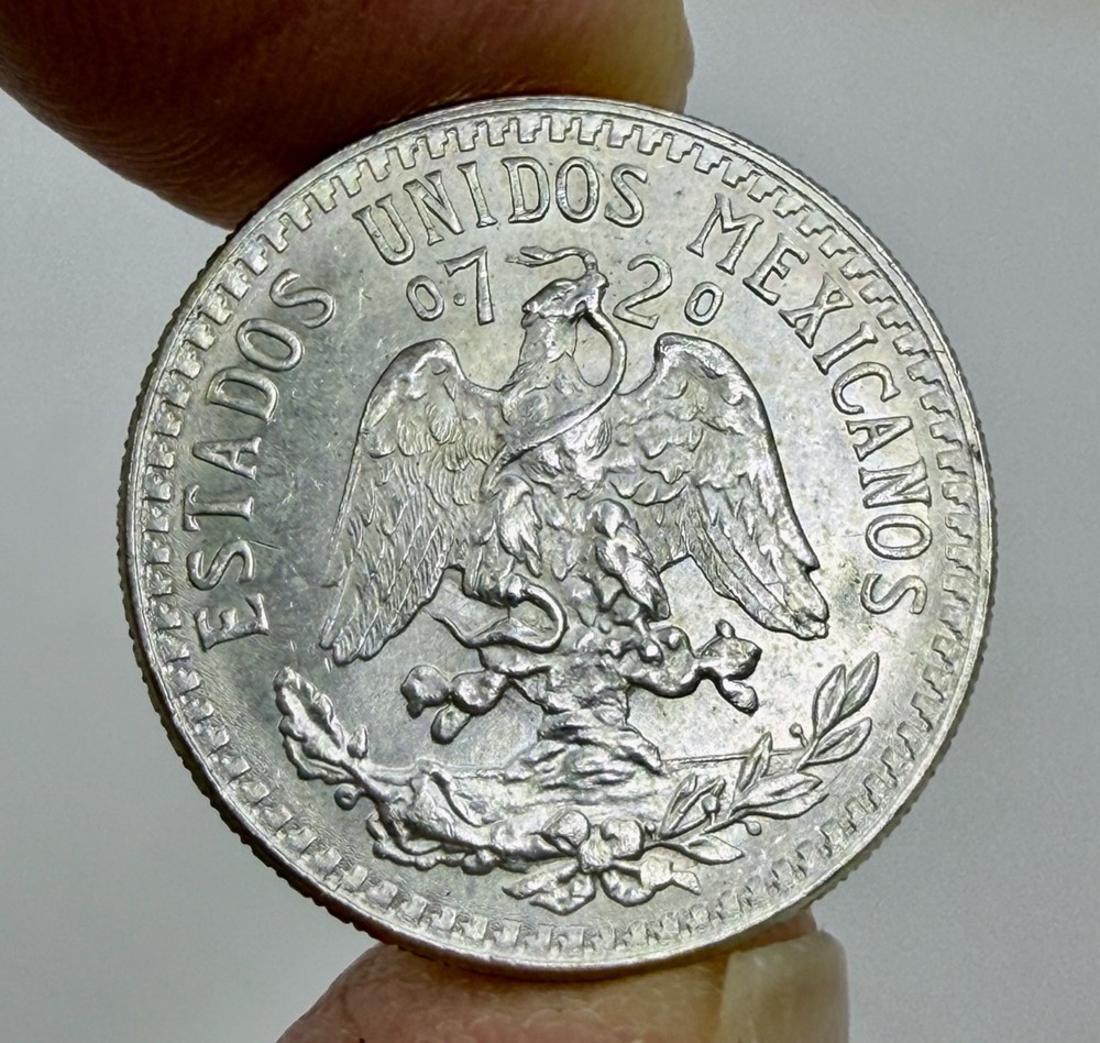 Mexico 1942 Silver 20 Centavos Uncirculated   -  96814