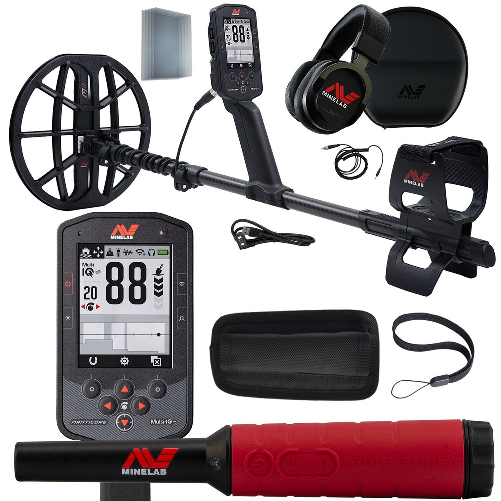MINELAB Manticore High Power Detector with Pro-Find 40 Pinpointer -  Multi-IQ