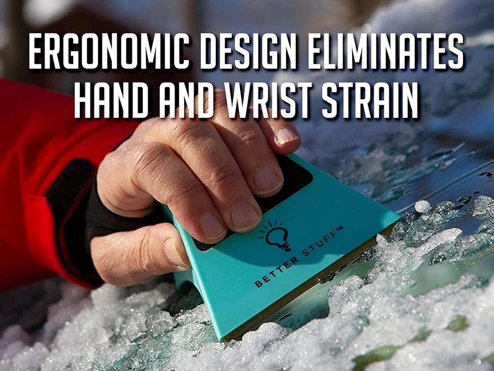 The Ultimate Ice Scraper: Patented Shape Shifting Design, Ergonomic & Compact