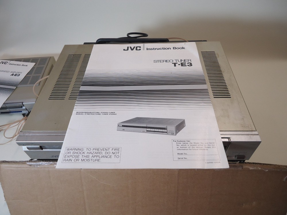 jvc t e3 tuner ,working, with manual