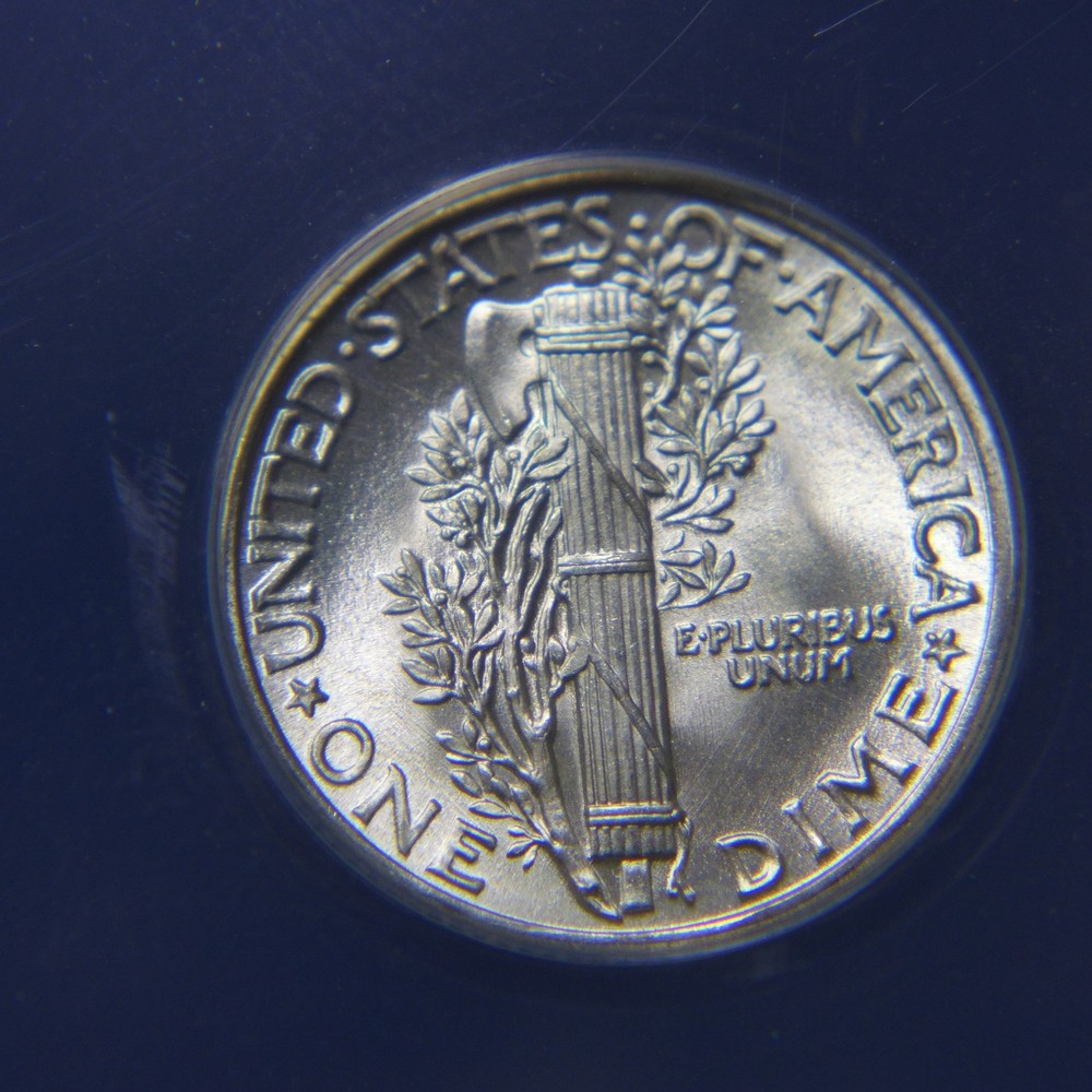 1937 ANACS MS65 FSB MERCURY DIME