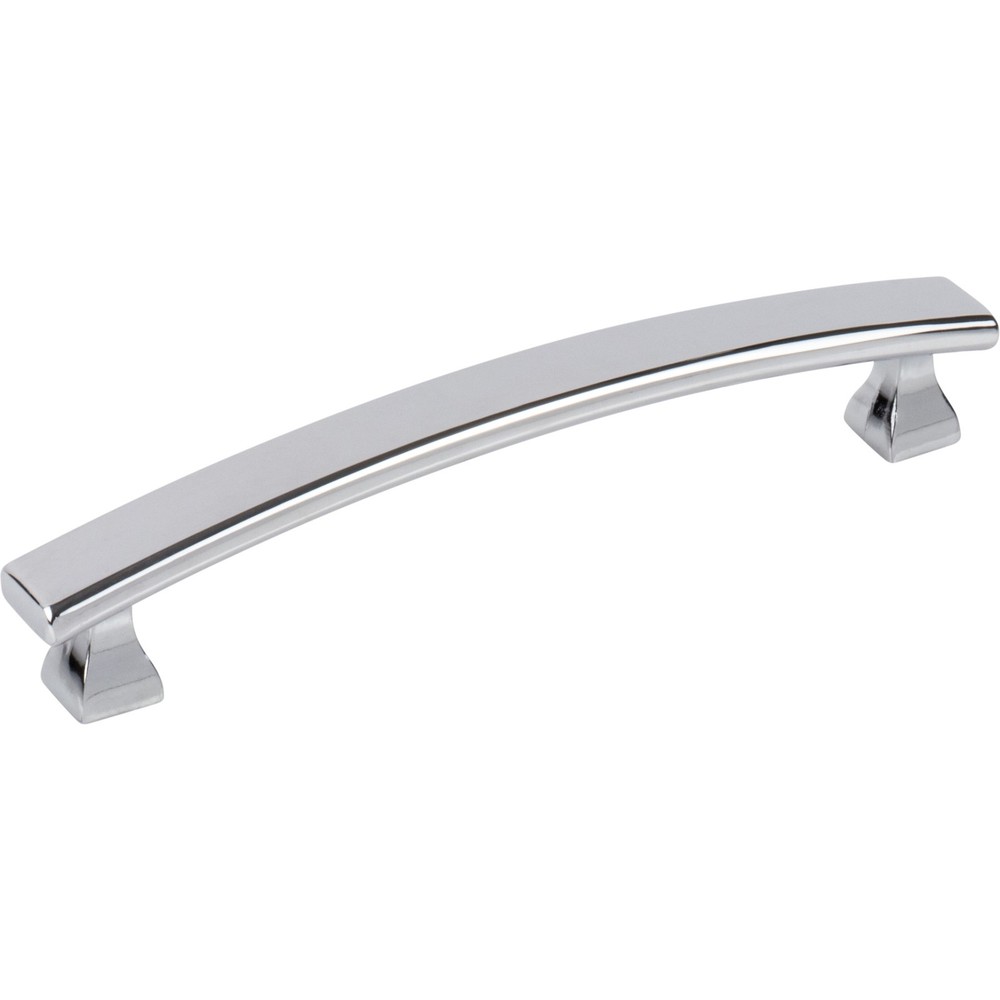 Elements 449-128PC 128 mm C-C Polished Chrome Square Hadly Cabinet Pull