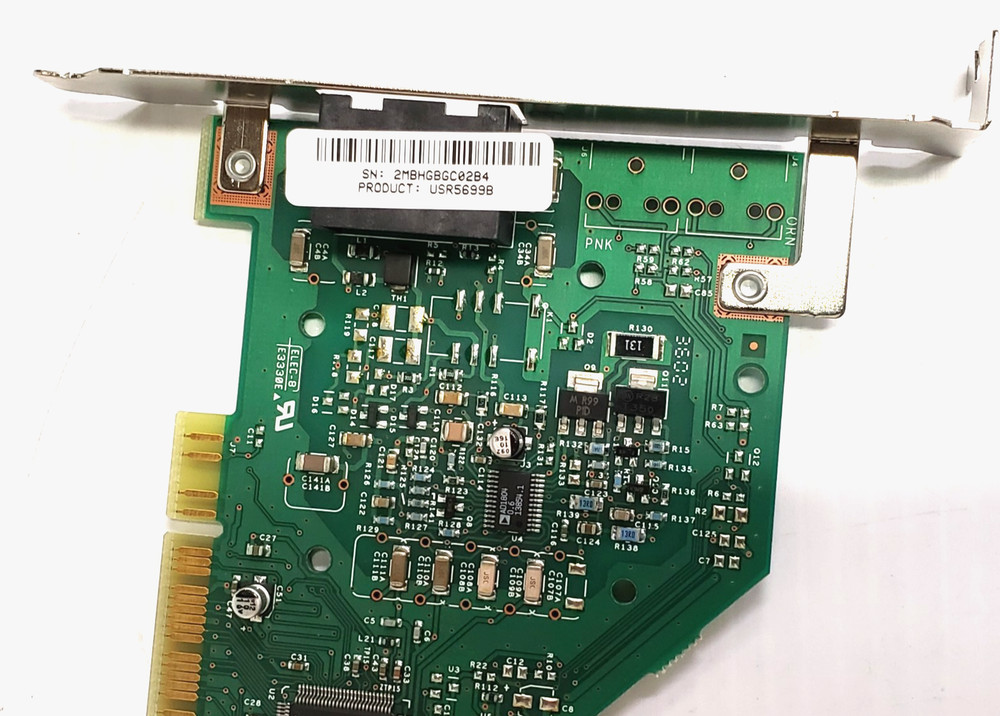 US Robotics 56K PCI Dialup Modem Windows V.90 V.92 5699B Box Documents Software