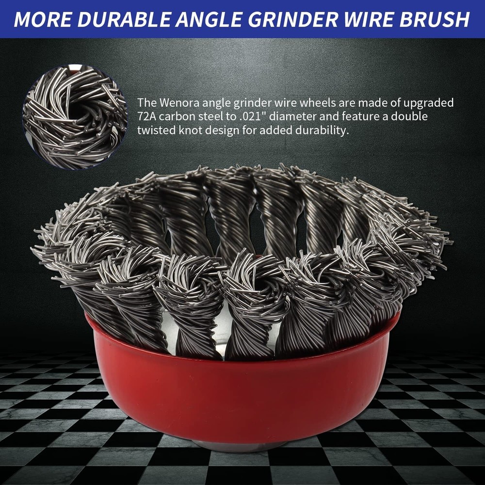 Cost-Effective 3 Pack Wire Wheel Brushes with 5/8" Arbor - Durable Performance