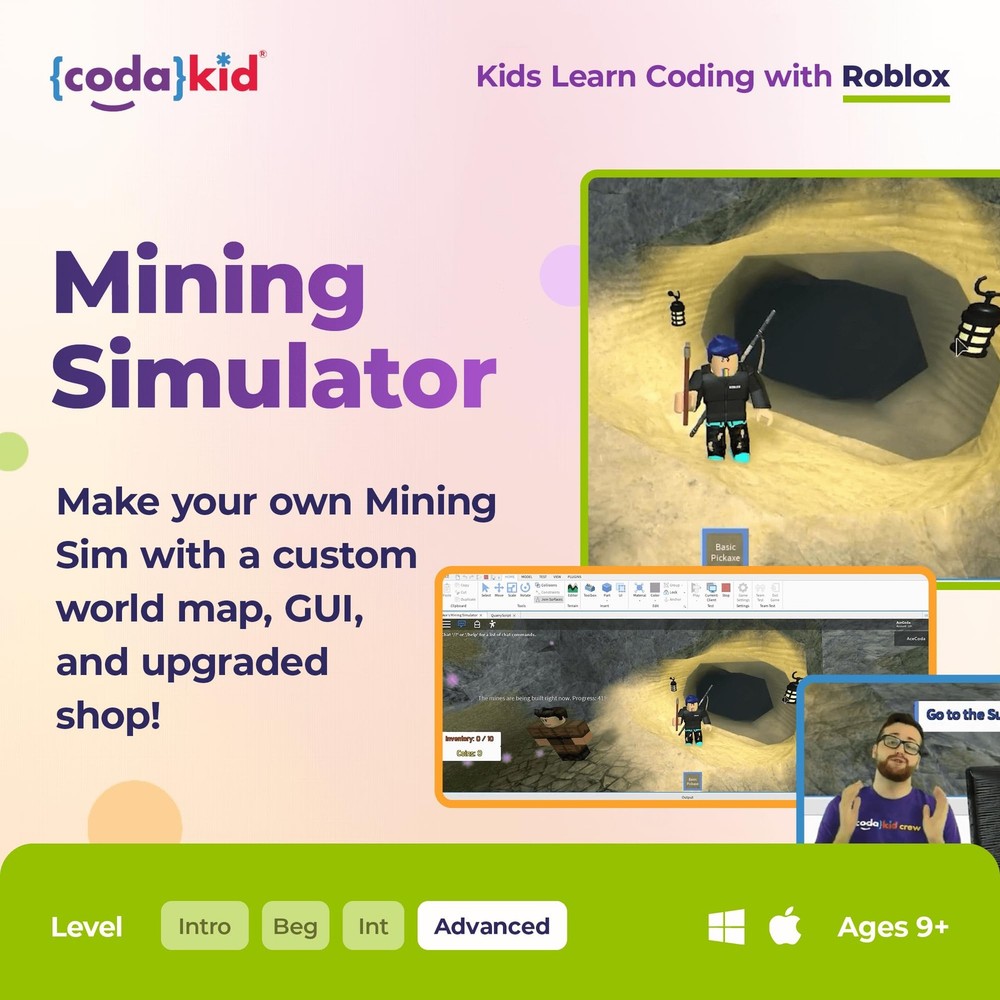 Roblox Coding Award Winning Coding for Kids Ages 9 with Online Mentoring