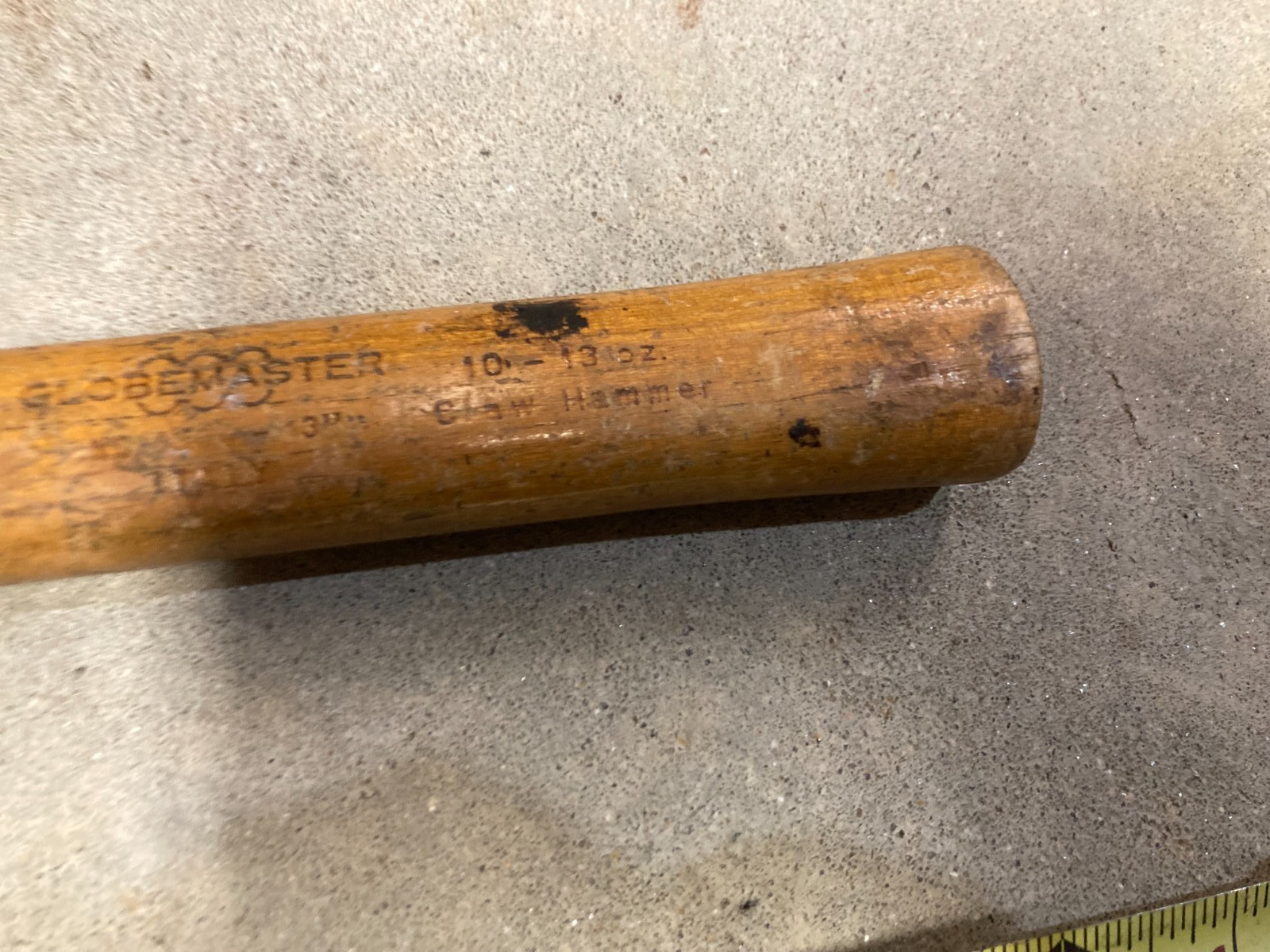 Vintage CRAFTSMAN VANADIUM Oval Logo Curved Claw Hammer Globemaster Handle USA