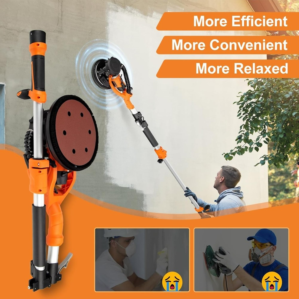 Drywall Sander, 1000W Popcorn Ceiling Removal Tool, Automatic Drywall Sander