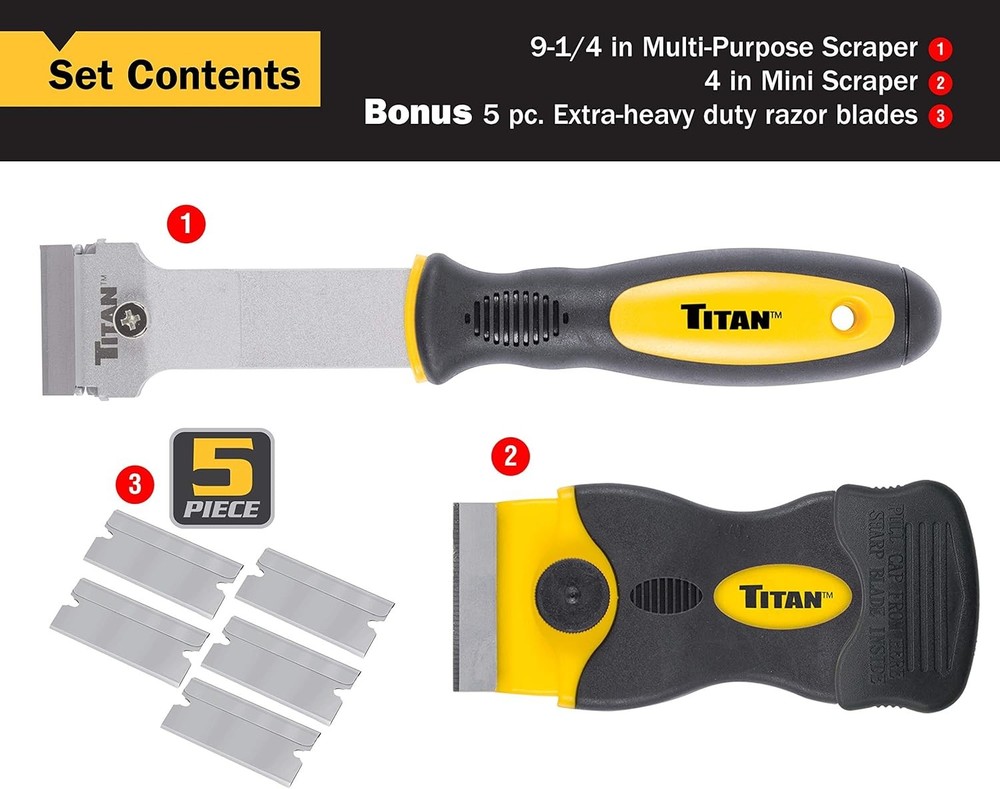 17002 2-Piece Multi-Purpose and Mini Razor Scraper Set