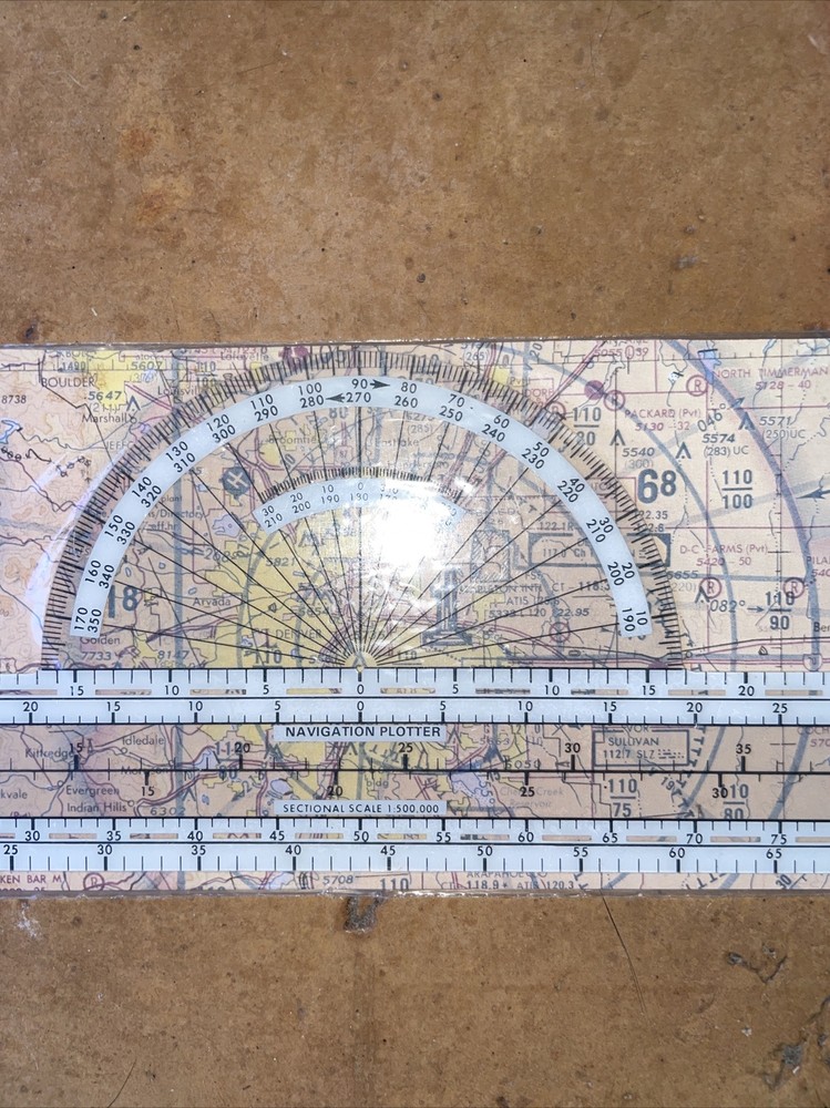 Vintage Jeppesen PN-1 Flight Navigation Plotter - NEW SEALED