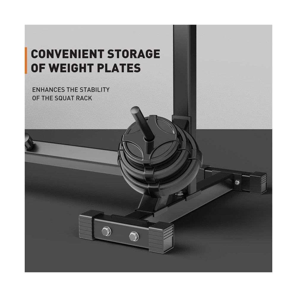 Elevens Squat Rack Stand Adjustable Bench Press Rack Barbell Rack Stand Multi...