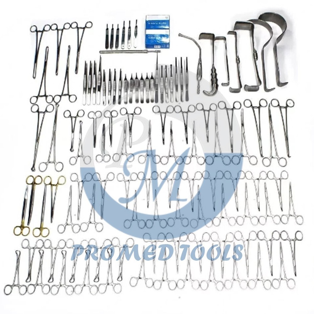 Basic Laparotomy Instruments Set of 108 Pcs Abdominal Surgery Kit High Quality