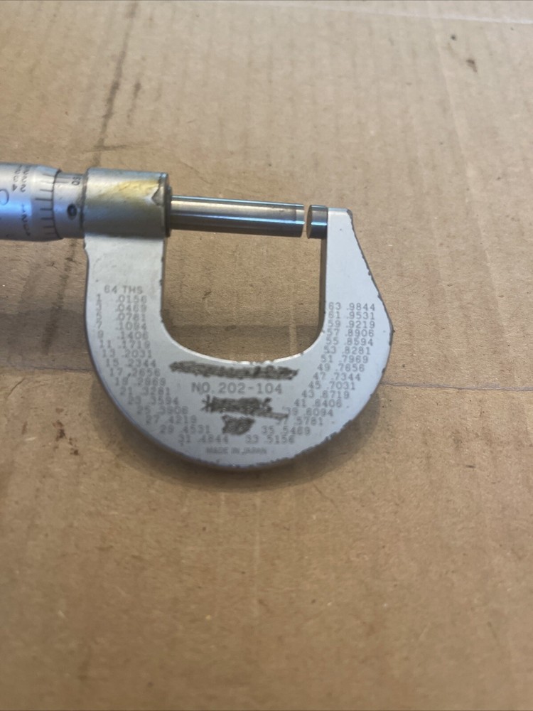 Motto to Micrometer 0-1” No 202-104