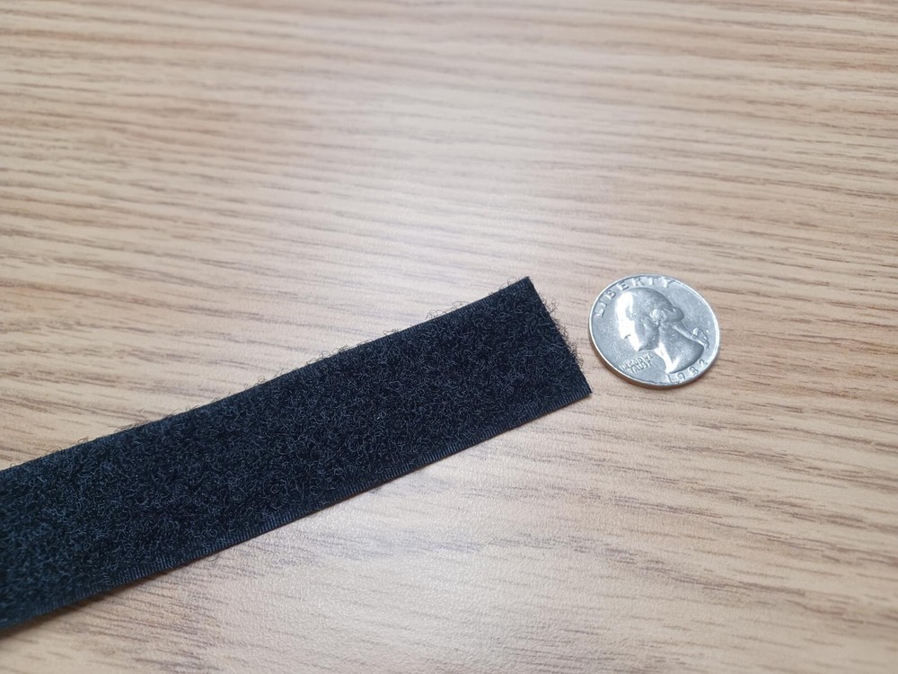 VELCRO® BRAND HOOK AND LOOP - Sew ON 1" Black .... Both Hook and Loop.. 25yds