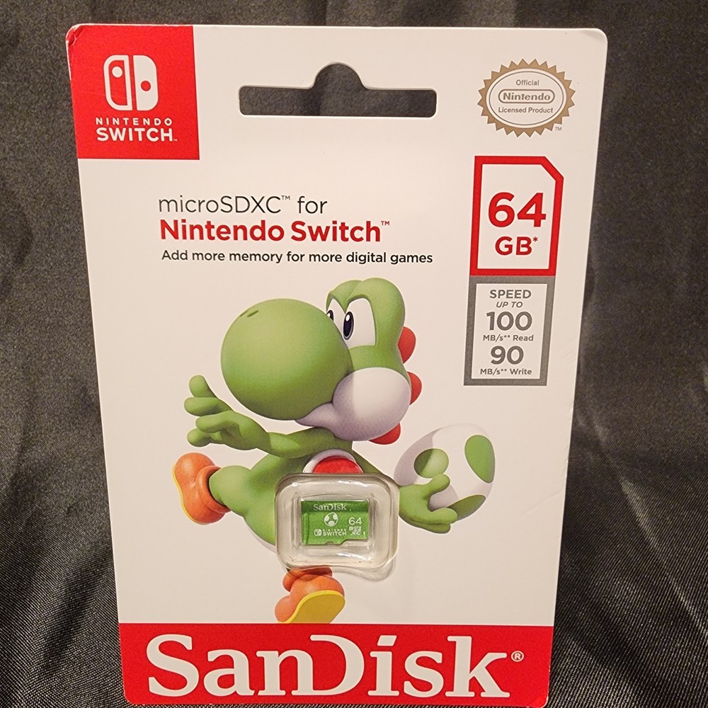 SanDisk Micro SD Card Memory 64GB Nintendo Switch & Lite