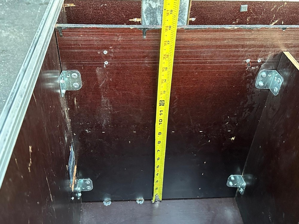 2 Compartment Speaker Trunk Case with wheels #603 (One)THS