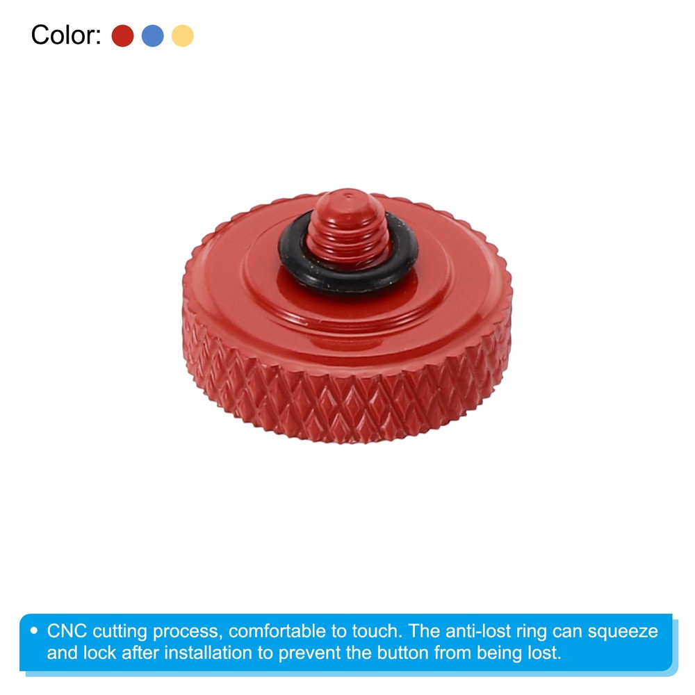 Camera Shutter Button 3pcs Shutter Release Button Carved, Red Golden Blue