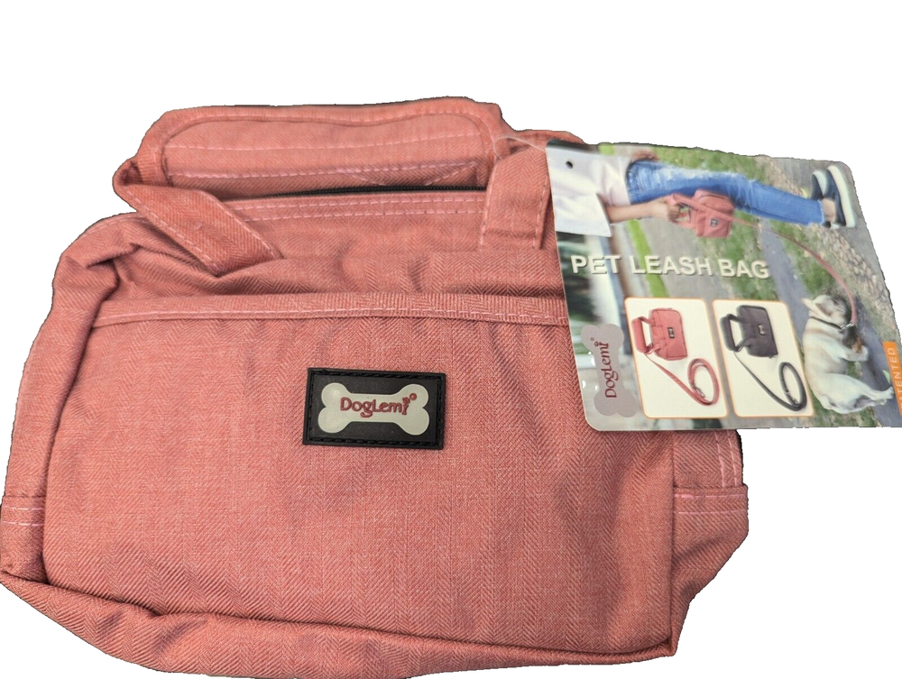 DogLemi Pet Leash Bag, Rose NEW