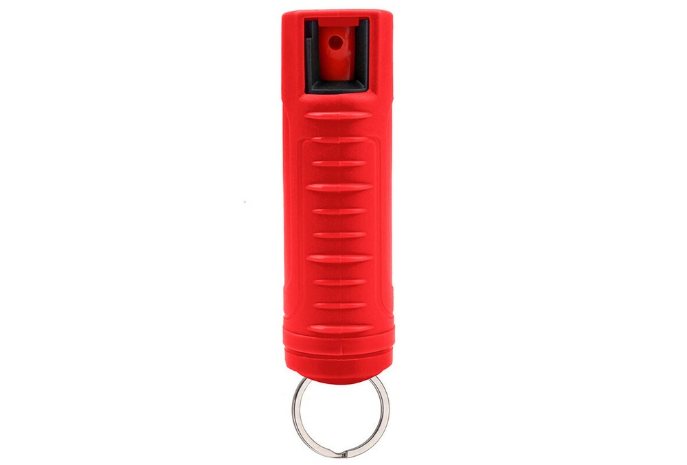 BURN Pepper Spray Keychain 0.5oz Self Defense Red Security Case Molded - 3 PACK
