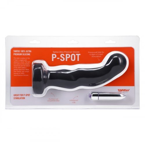 Tantus Vibrating P-spot Dildo - Onyx
