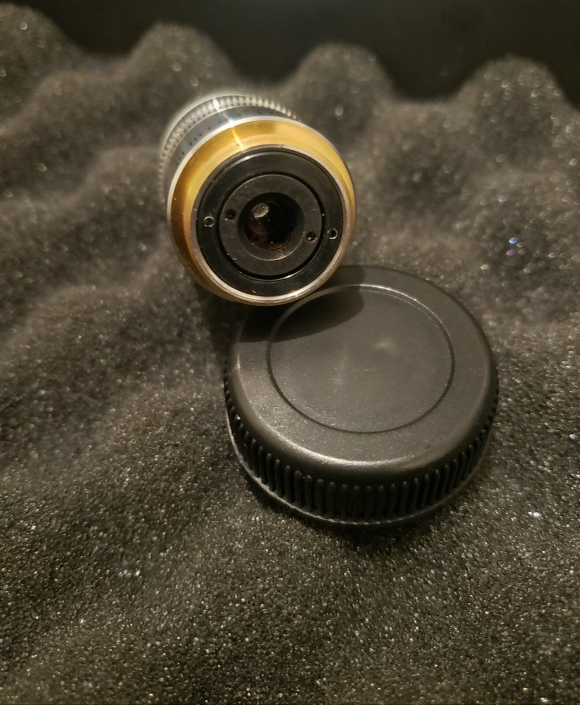 AmScope PA100X-IRIS 100X (Oil) Darkfield Microscope Plan Objective w/ Iris