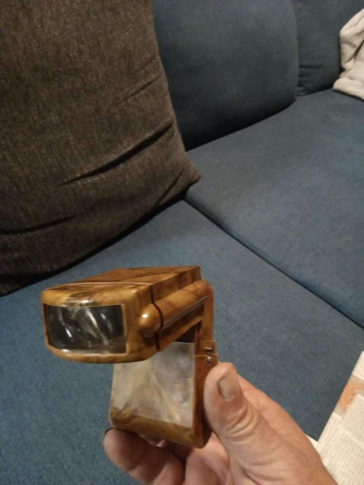 Vintage Arcadia Command Viewer Marble Catalin Self Illuminating Slide Viewer