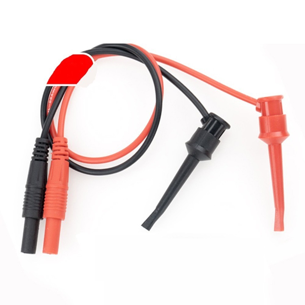 Flexible For Multimeter Testing Cables with Copper Hooks and Sockets 2PCs