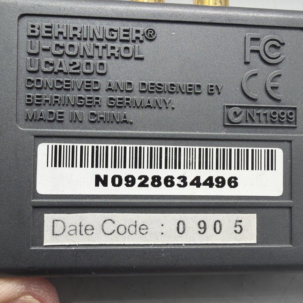 Behringer UCA200 U-Control USB Audio Interface Used Condition See Photos