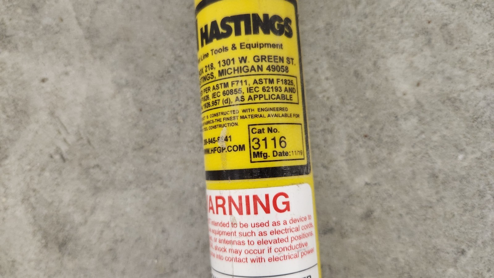 Hastings 3116 10-14' Adjust Substation Disconnect Hot Stick Tel-O-Pole NEW. #15