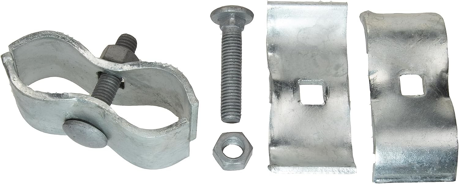 10 Set 1-3/8" Chain Link Fence Panel Clamps Dog Kennel Round Pipe Frame Clamp