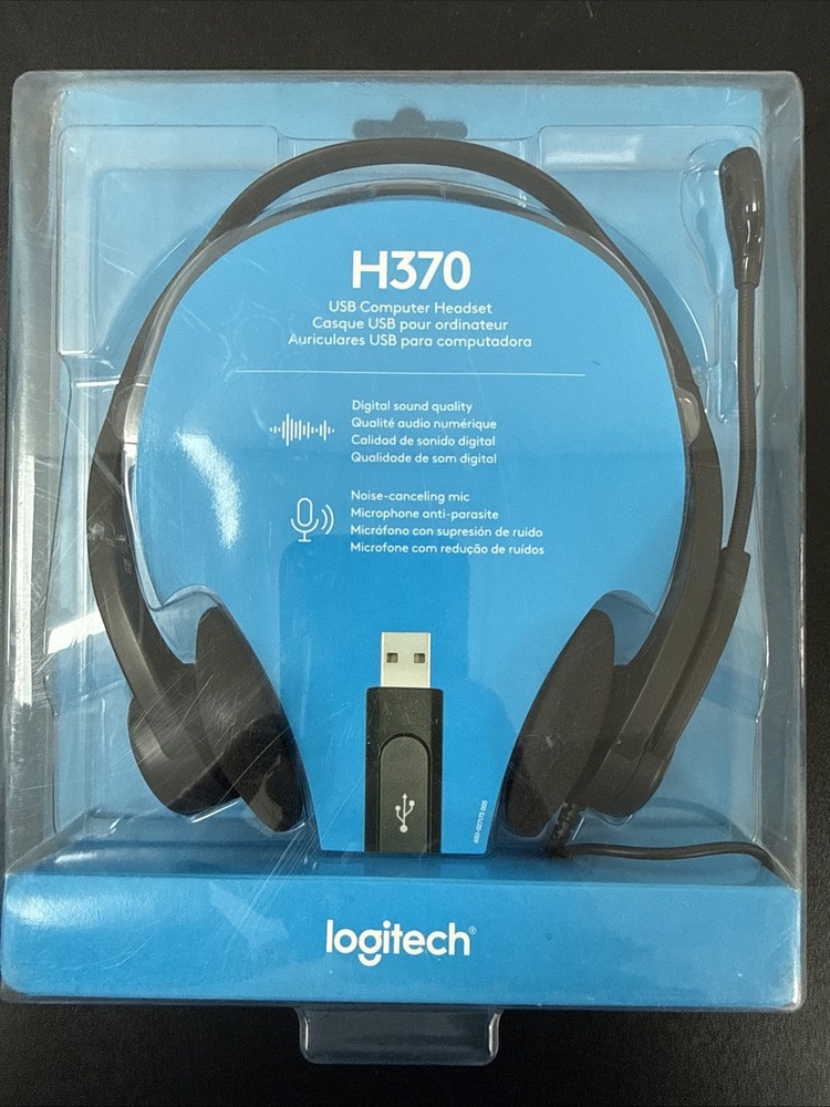 Logitech H370 Headband Headset - Black