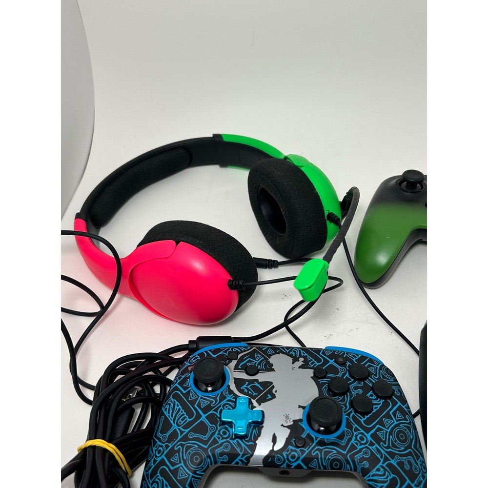 Nintendo Switch Zelda Controller Bundle PDP Rematch HORI Split Pad Pro Headset