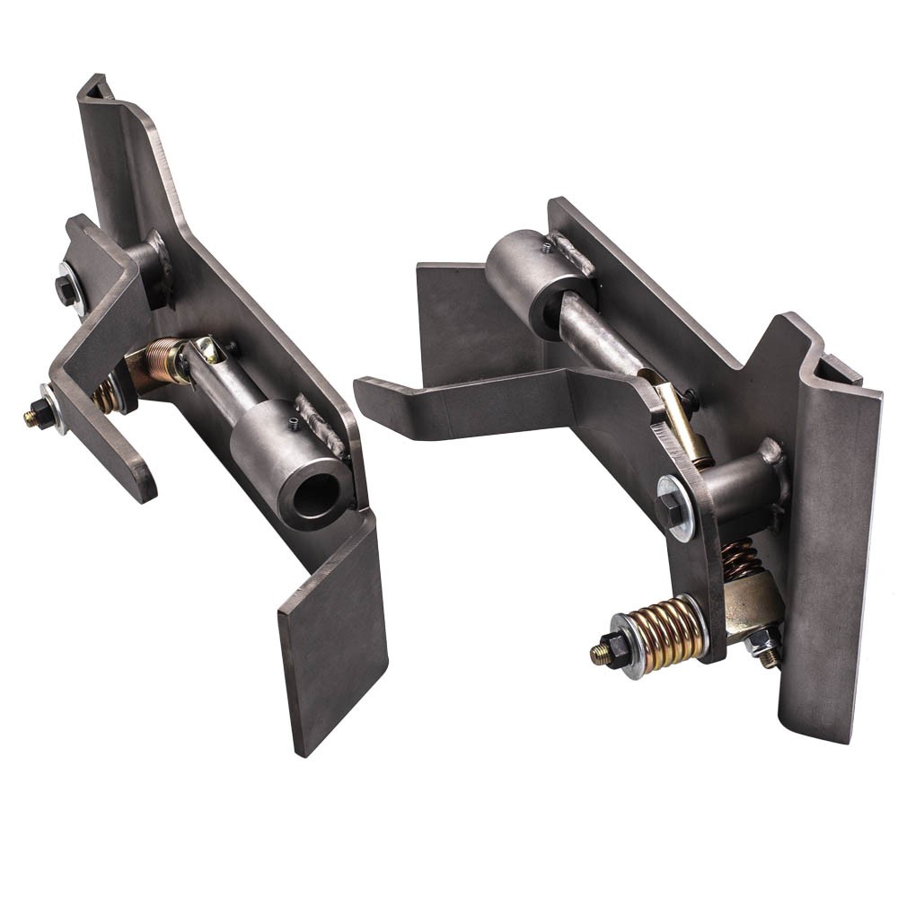 2pc Universal Weld-On Skid Steer Quick Attach Conversion Adapter Quick Tach