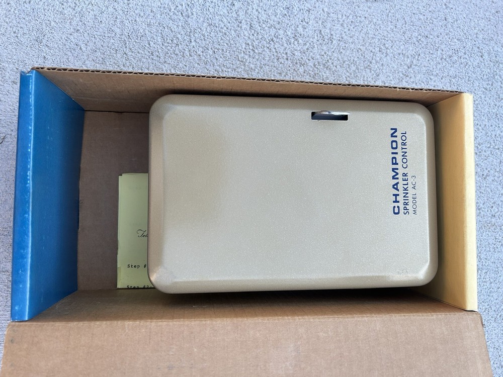 Champion Sprinkler Controller Model AC-3 Never Been Wired-Come As Shown