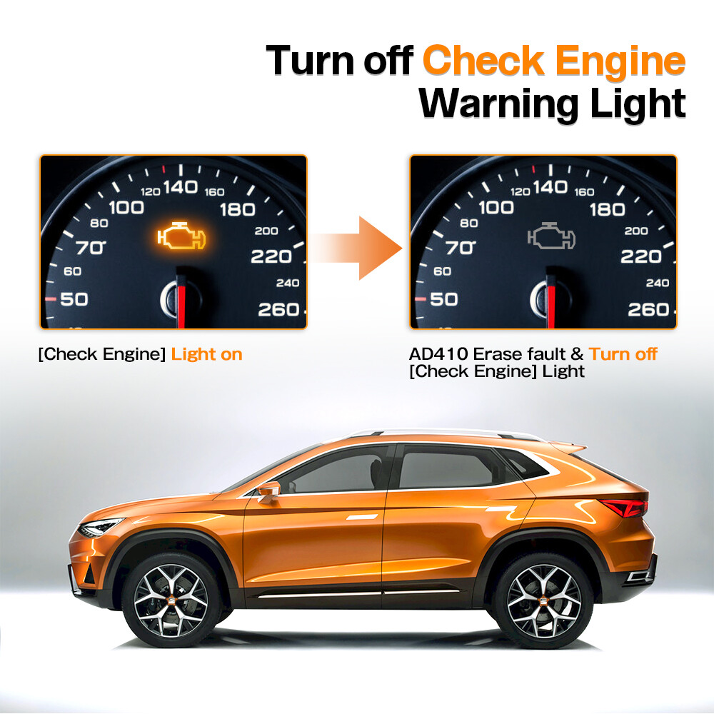 Car OBD Code Reader Clear Code OBD2 Scanner Check Engine Light Tool ANCEL AD410